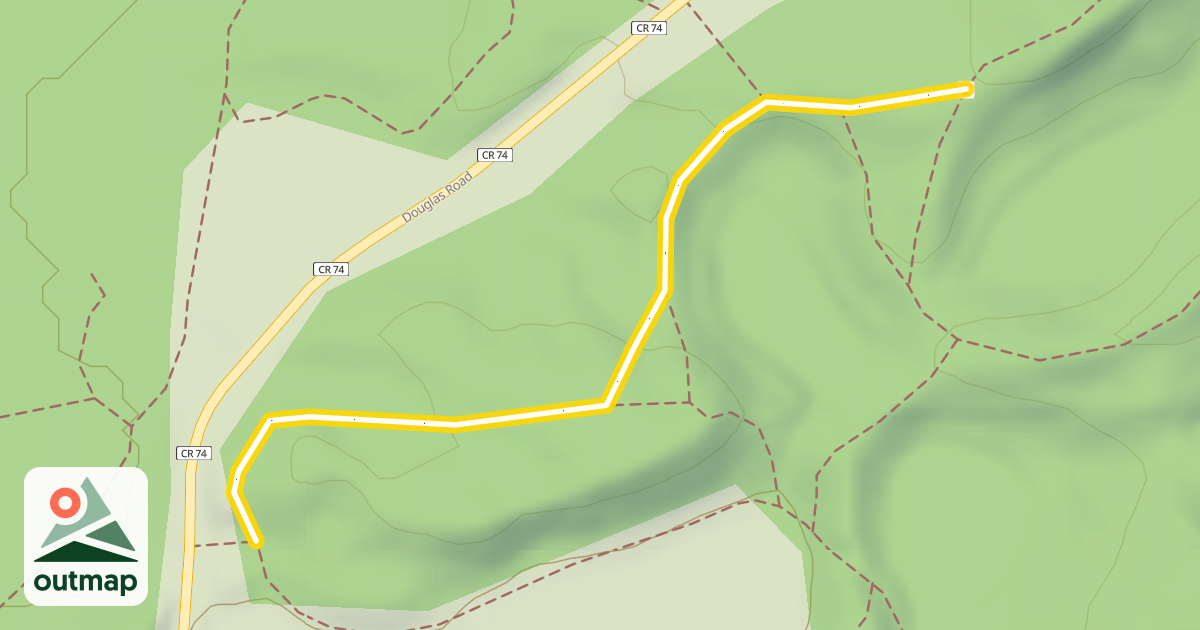 Map of East Esker Trail