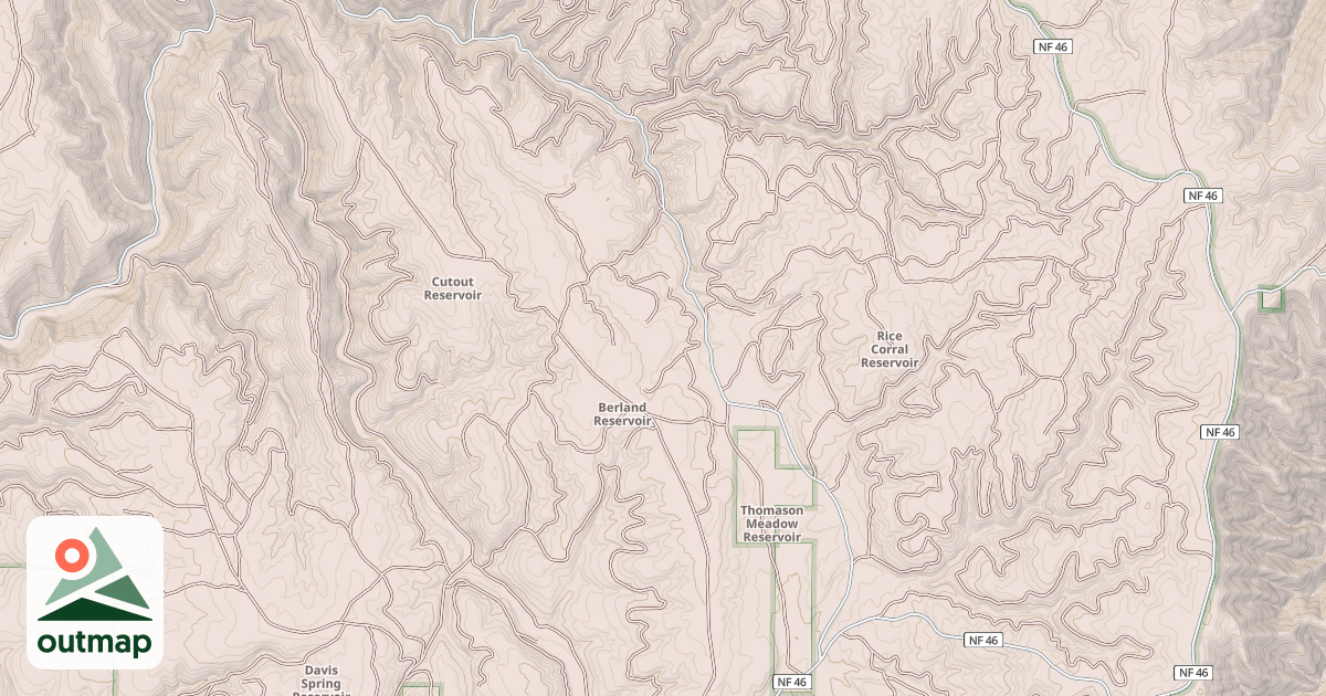 Map of DEVILS RUN