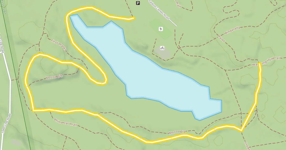 Map preview of Moose Pond Loop