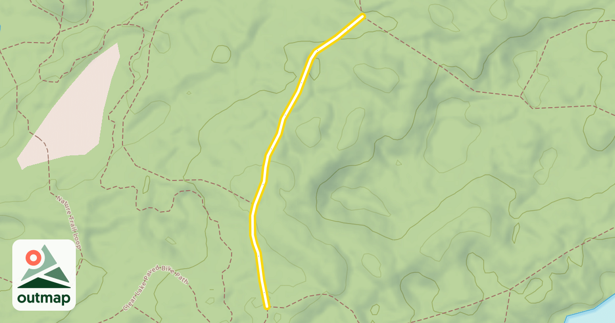 Map of Clear Lake Paved Bike Path