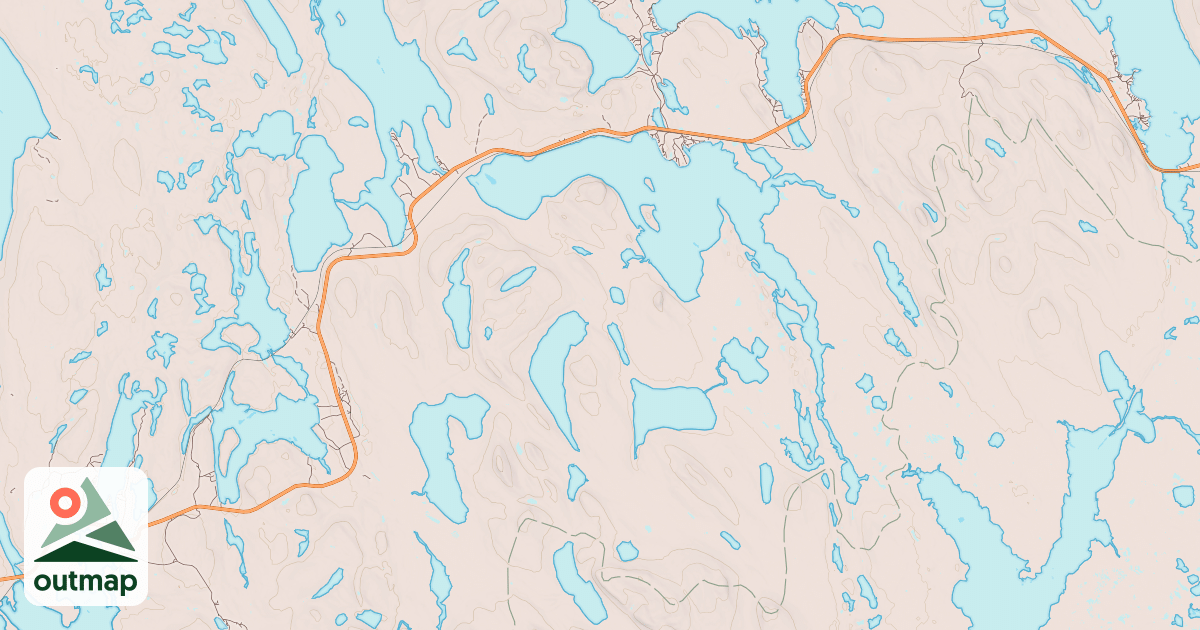 Map of White Wolf Snowmobile Club Winter Trail System