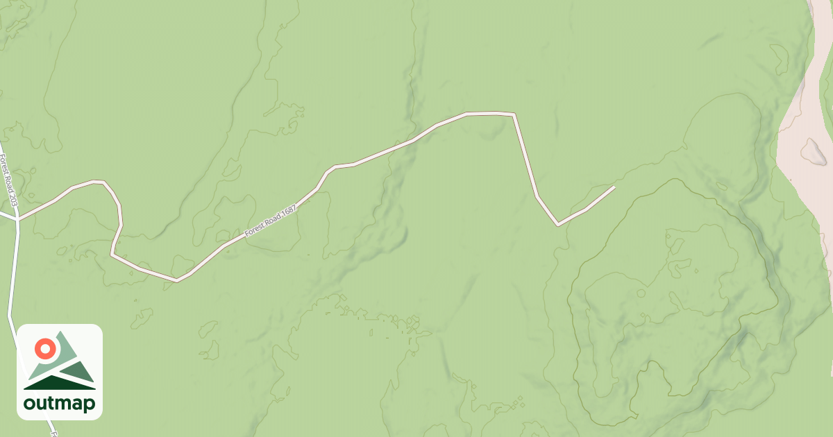 Map of FR 1687