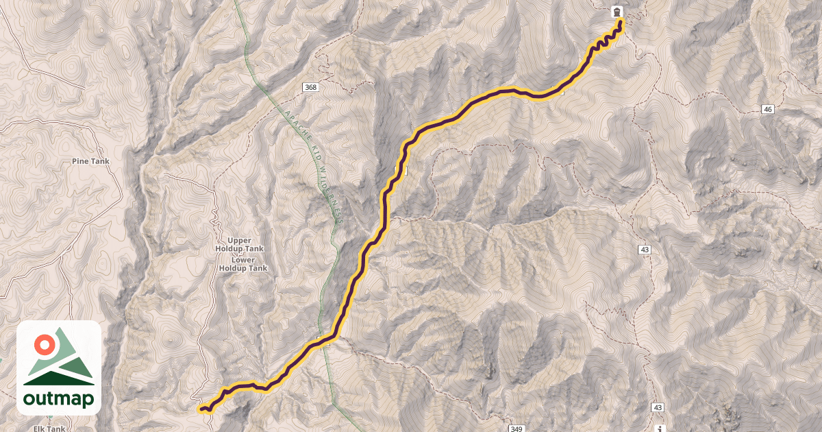 Map of San Mateo Trail #45