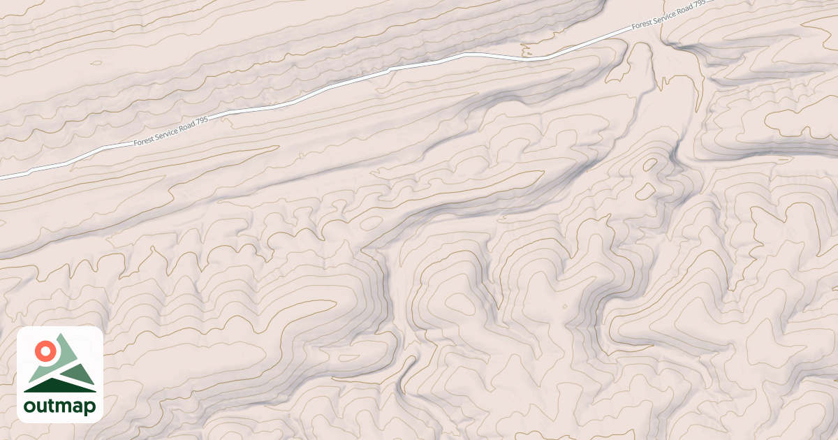 Map of LEFT PRONG BEAR