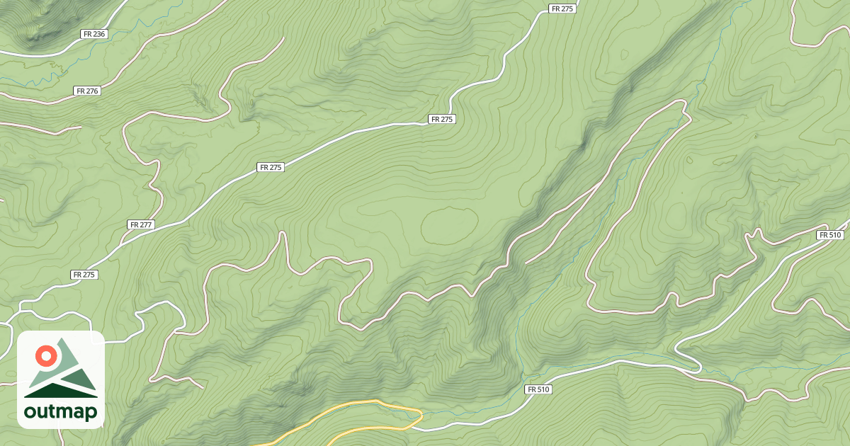 Map of IRON CREEK SPUR 1A