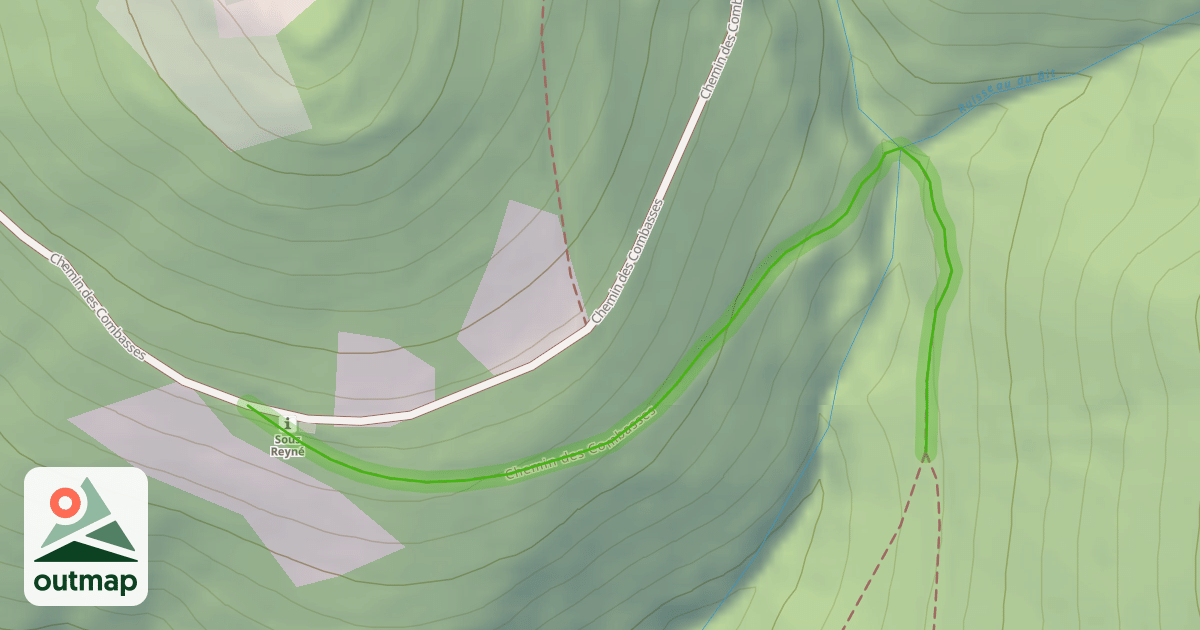 Map of Chemin des Combasses