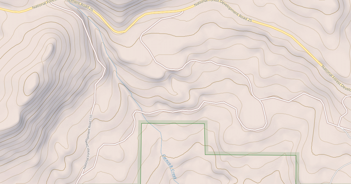 Map preview of USFS Motor Vehicle Use Map Roads {76D6A7C6-C5C4-4C89-BDD3-5865A8A57660}