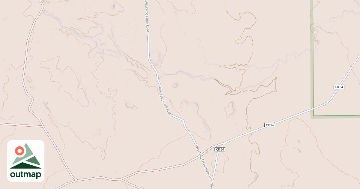 Map of WEST FROG CR