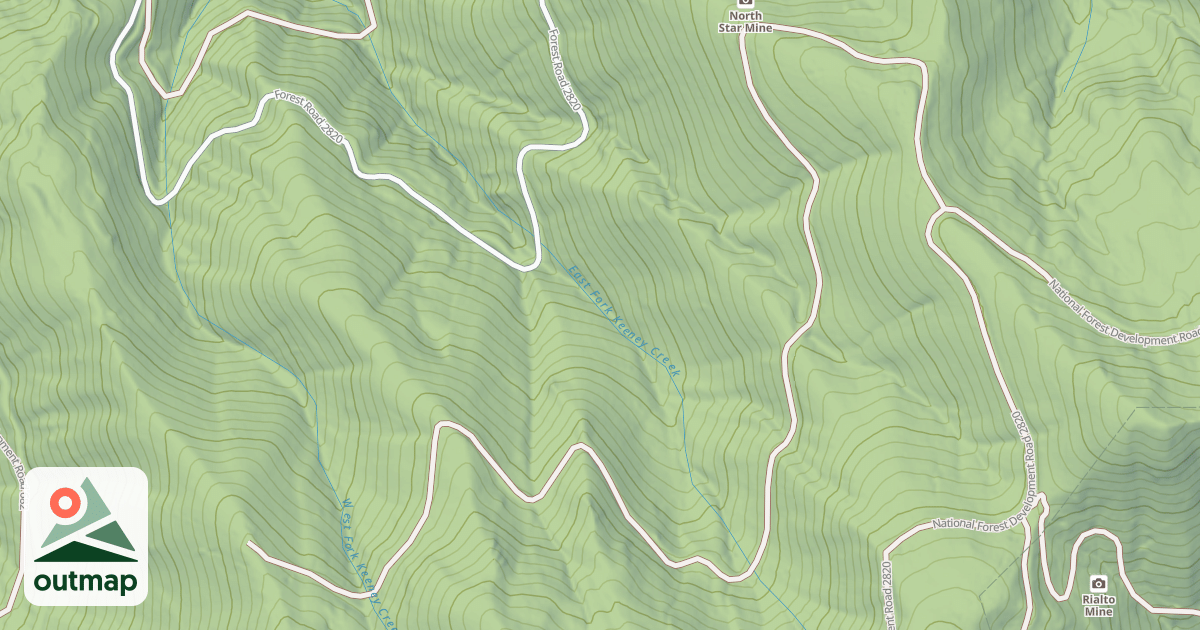 Map of NORTH STAR RD