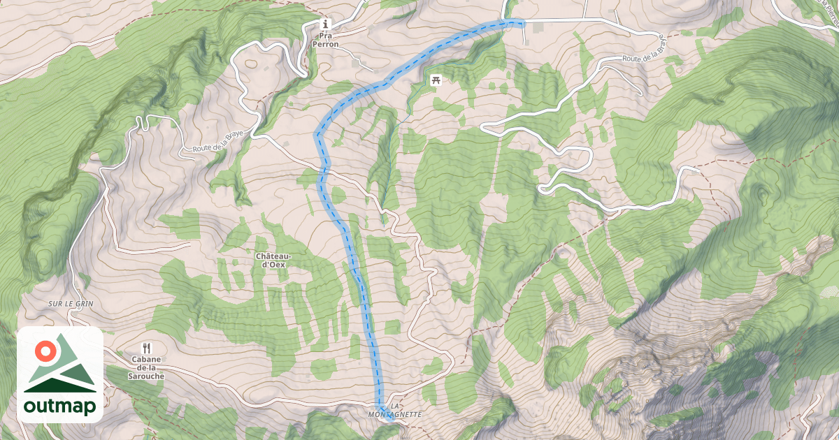 Map of (abandonné) piste 97