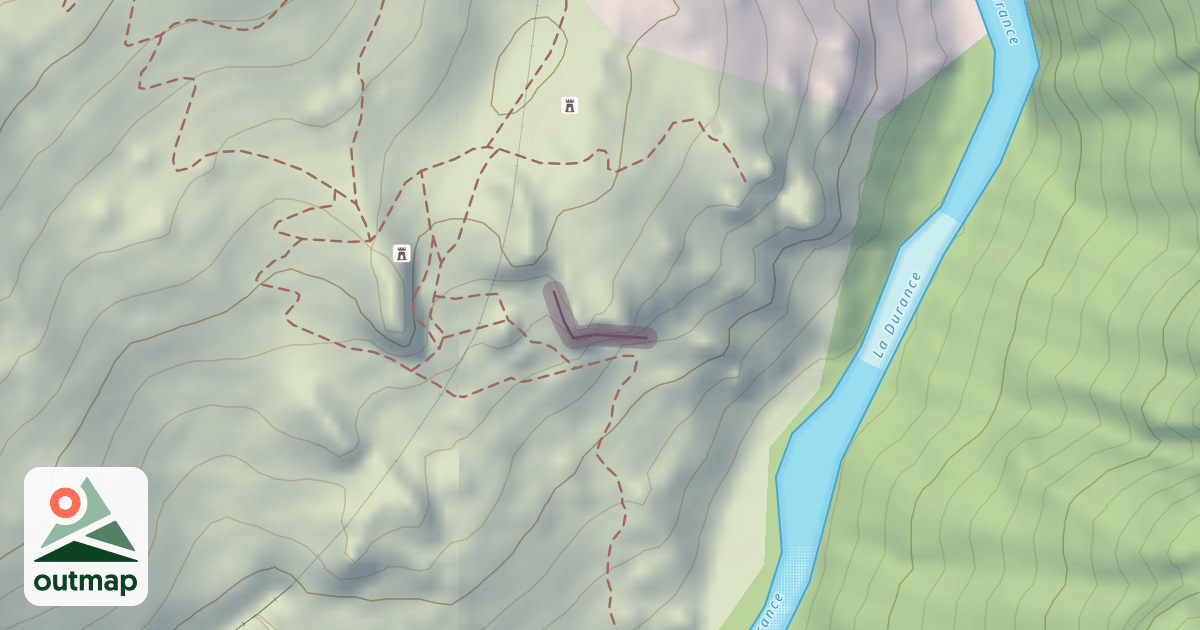Map of Les Vignettes - Tutti-Frutti