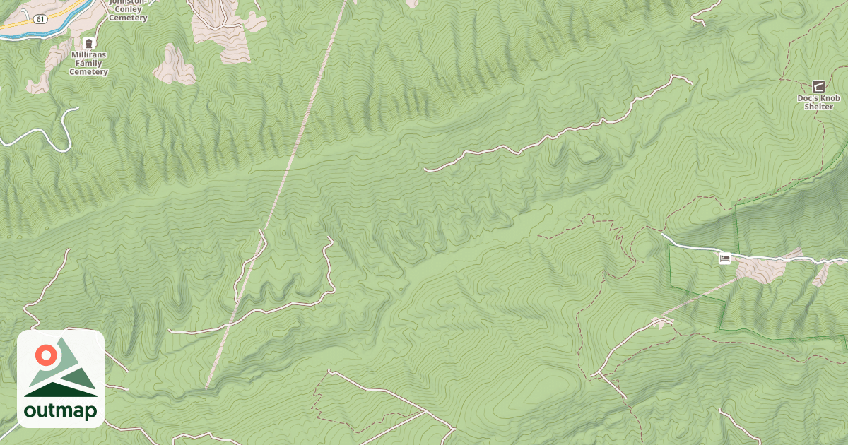 Map of DISMAL CREEK