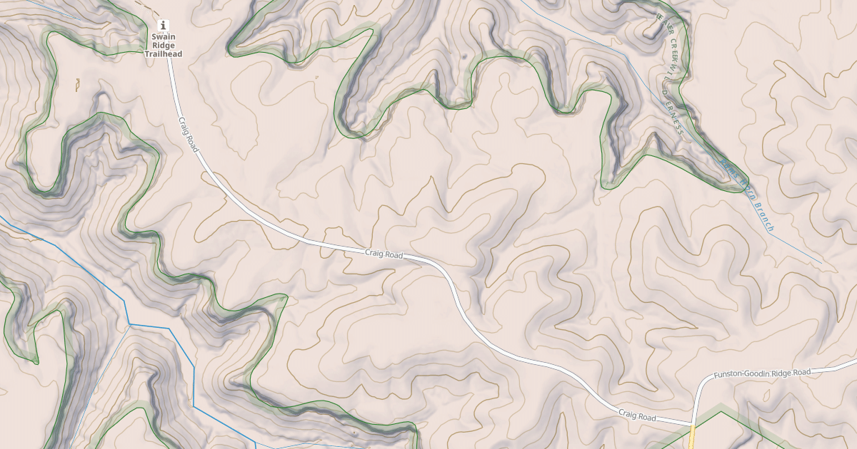 Map preview of SWAIN RIDGE