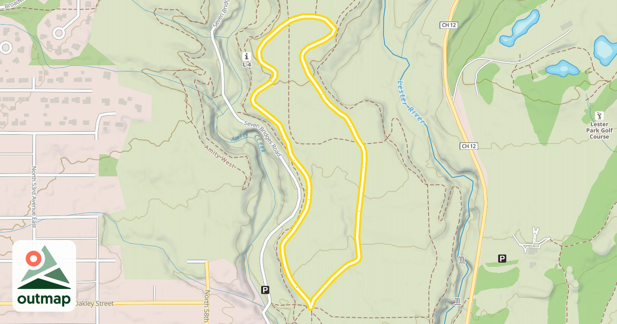 Map of Ski Trail