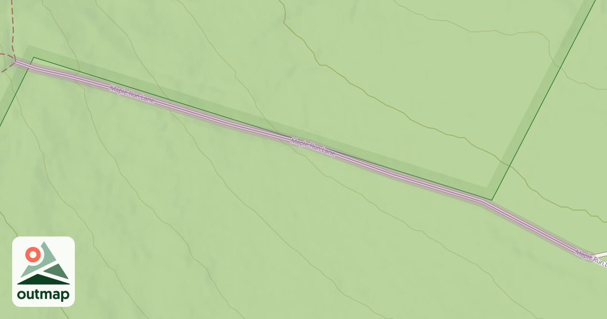 Map of Maple Run Lane