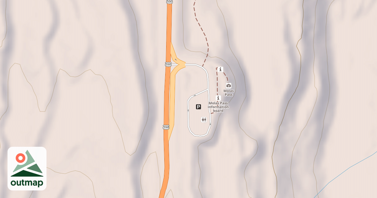 Map of MOLAS PASS OVERLOOK