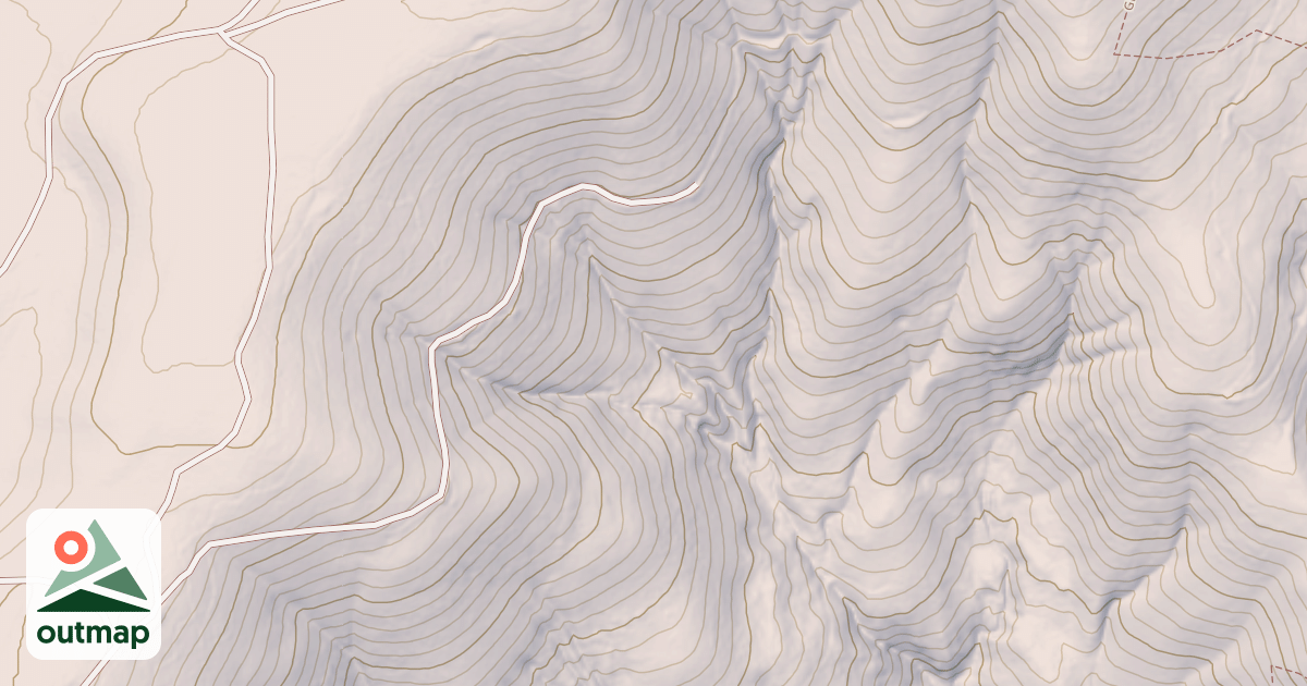 Map of CLEAR CUT SPUR