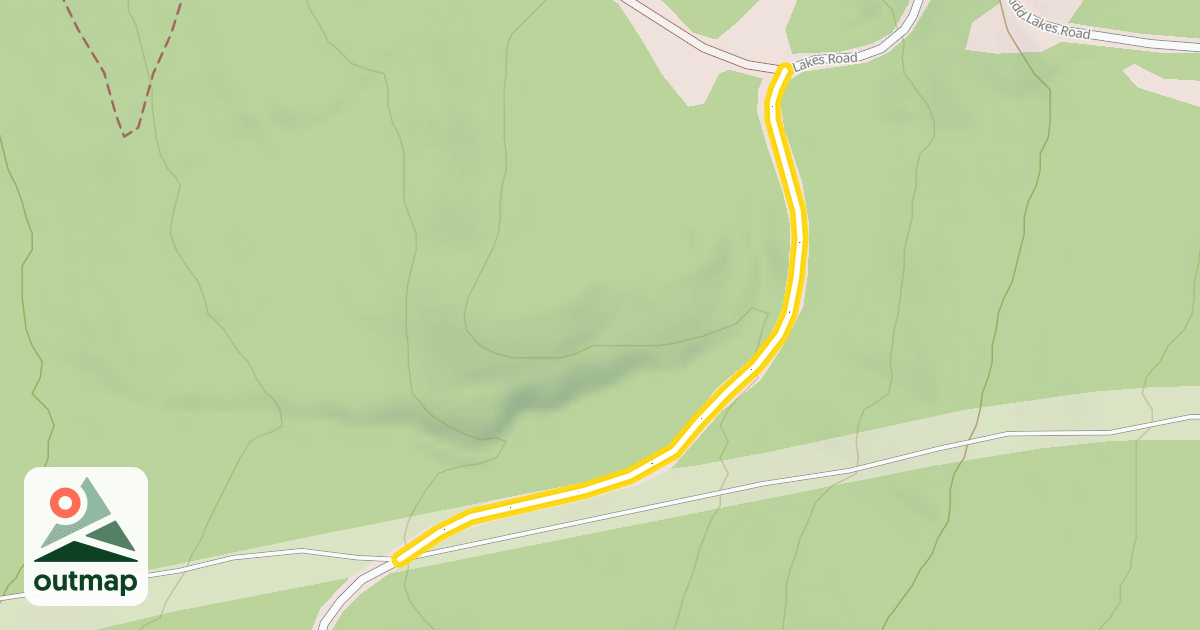 Map of Kidd Lakes Road