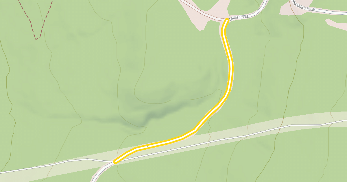 Map preview of Kidd Lakes Road