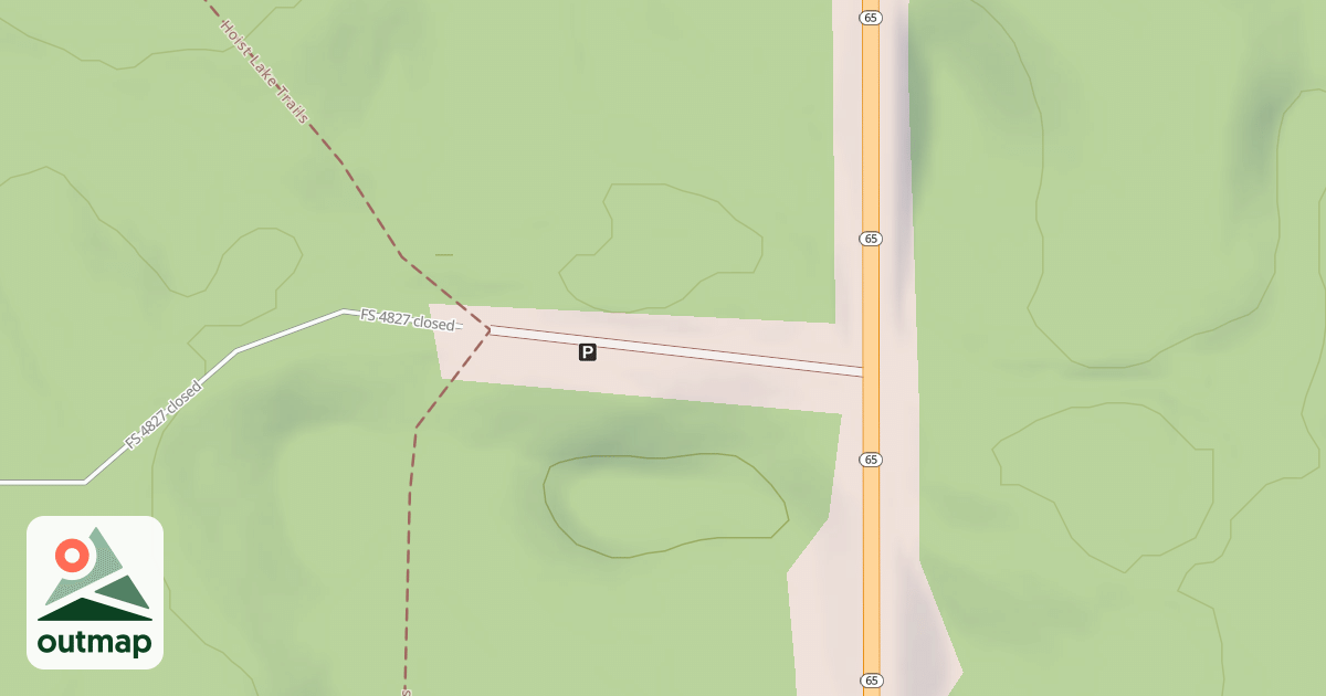 Map of HOIST LAKES EAST TRAILHEAD