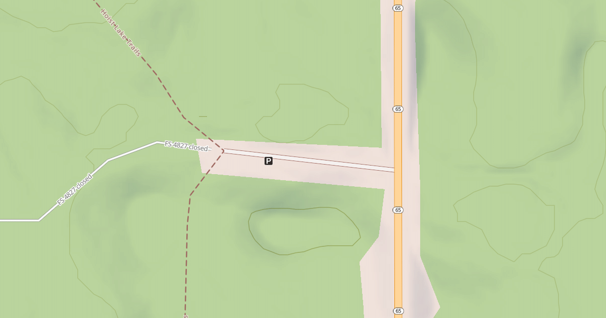 Map preview of HOIST LAKES EAST TRAILHEAD