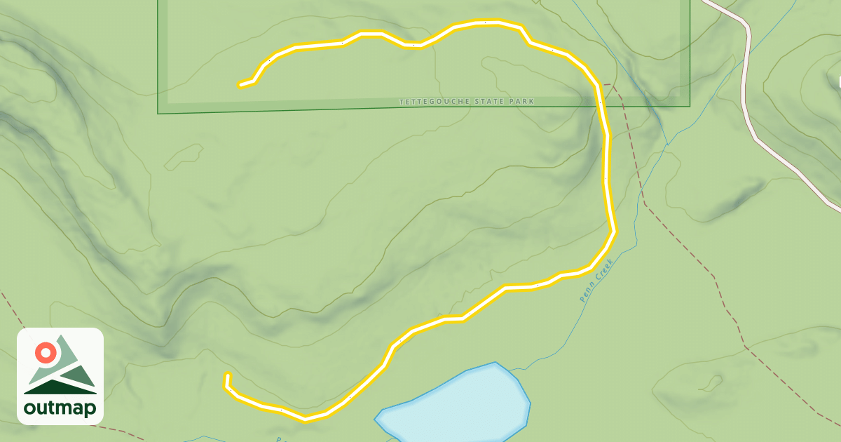 Map of Northwoods Ski Trails