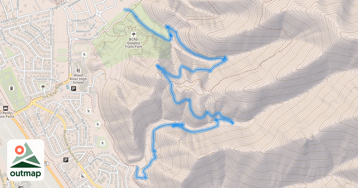 Map of Silver Lining Trail