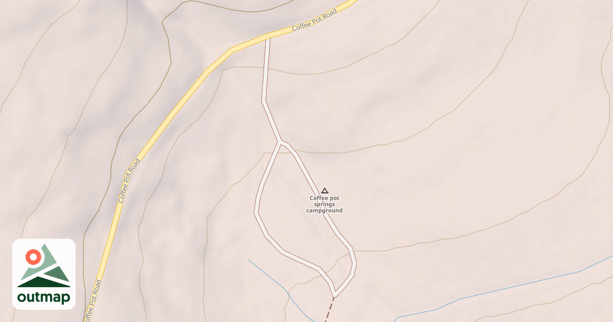 Map of COFFEE POT SPRINGS CG