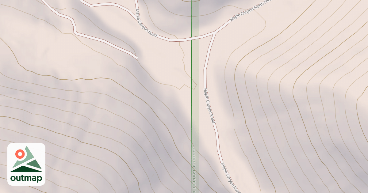 Map of Maple Canyon