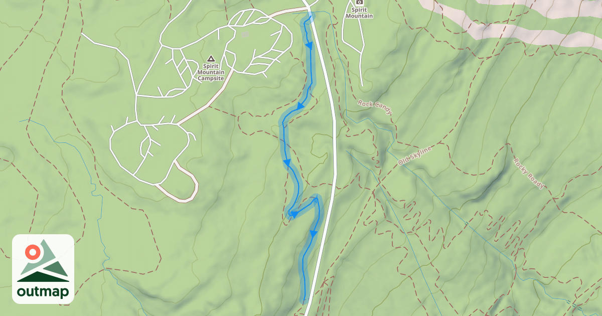 Map of Happy Camper Upper
