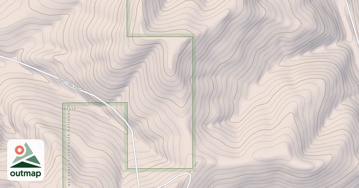 Map of PALOUSE - OHV - LITTLE SAND MT