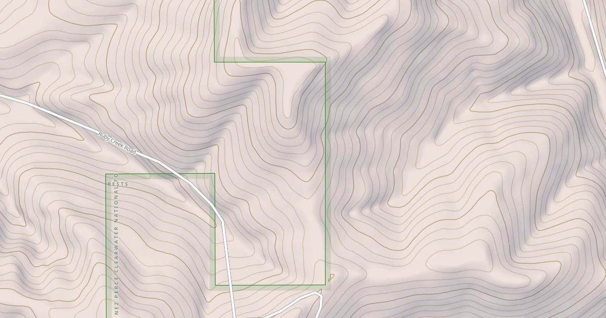 Map preview of PALOUSE - OHV - LITTLE SAND MT