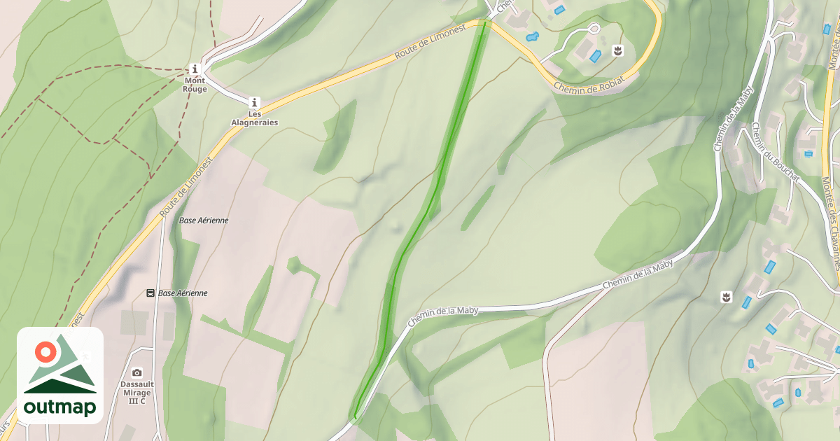Map of Sentier des Alagneraies