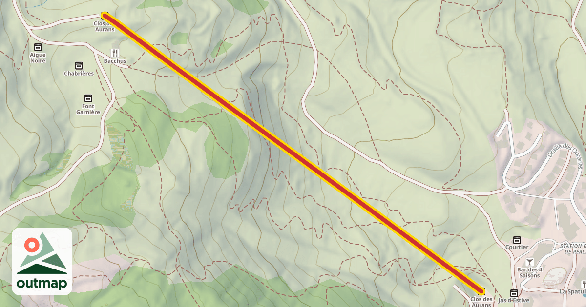 Map of Clos des Aurans