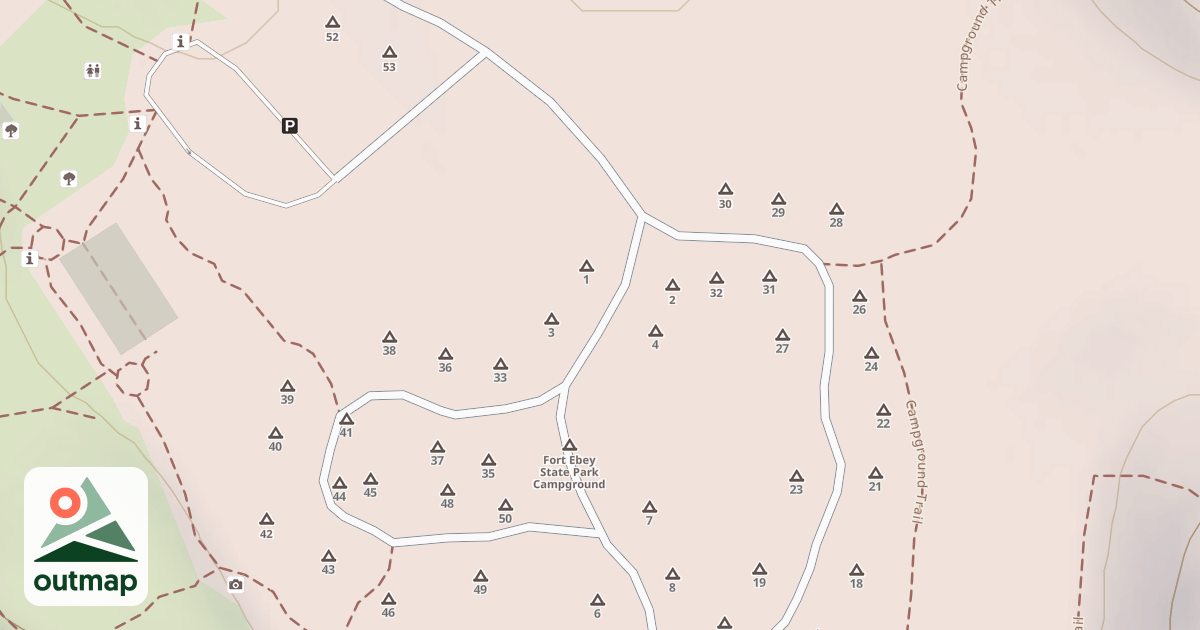 Map of Fort Ebey Road