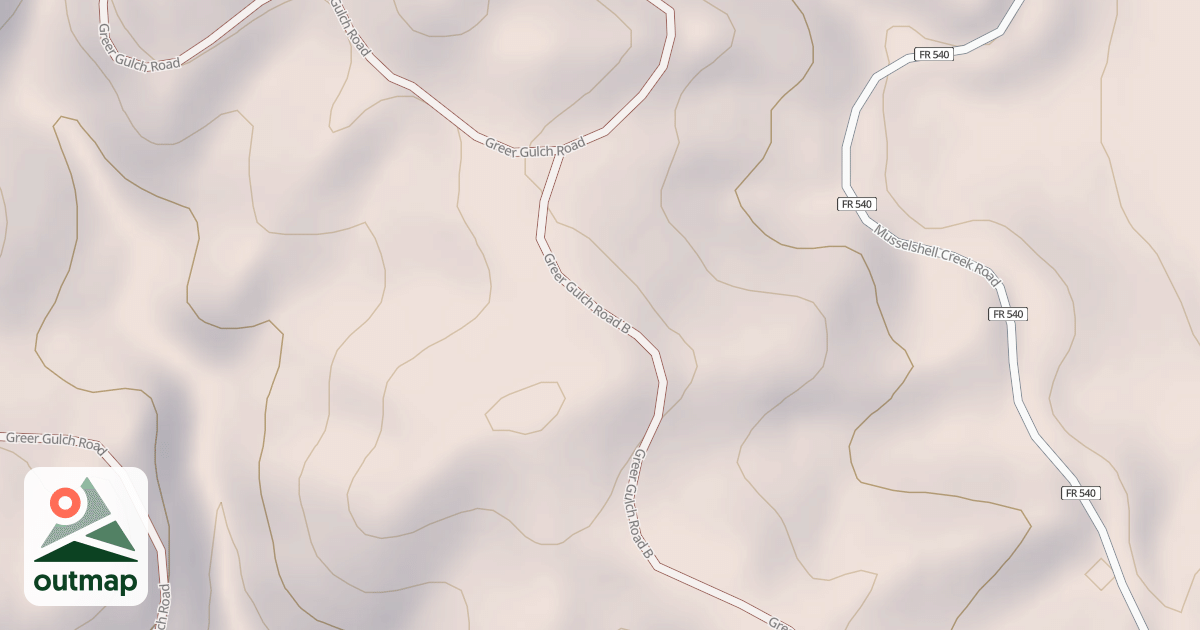 Map of GREER GULCH B