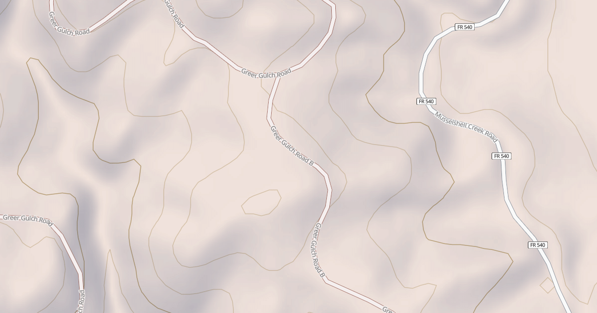 Map preview of GREER GULCH B