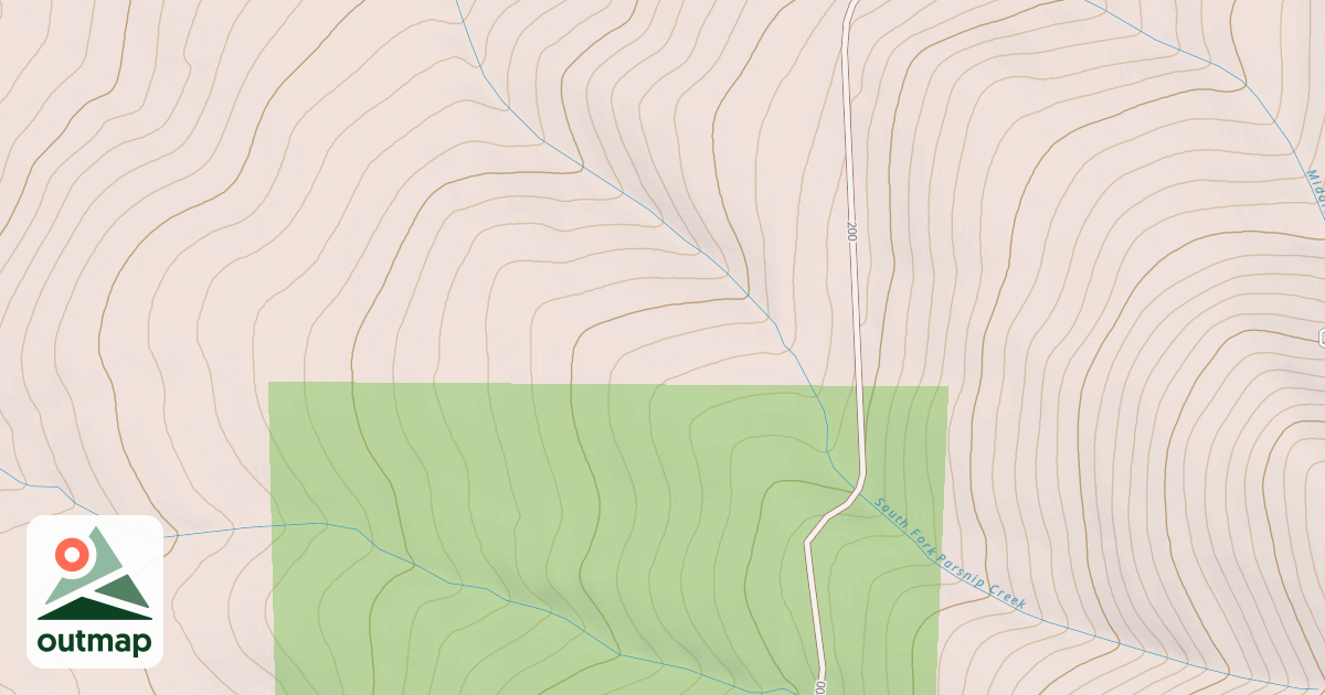 Map of USFS Motor Vehicle Use Map Roads {03651264-8DC2-4527-84F6-B3F73E3C534B}
