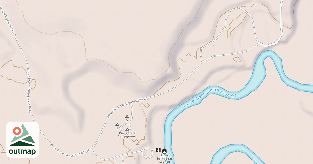 Map of PINES POINT CG