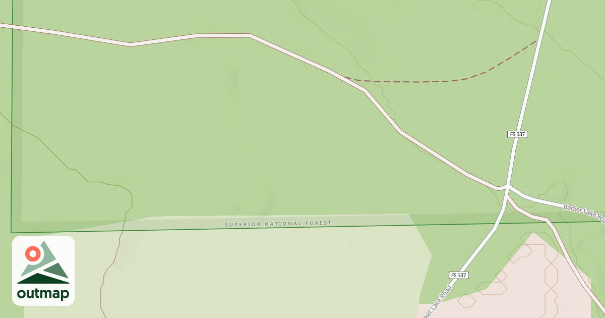 Map of Lutsen Trail Access