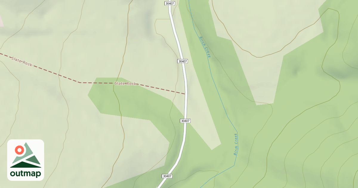 Map of Slate Rock