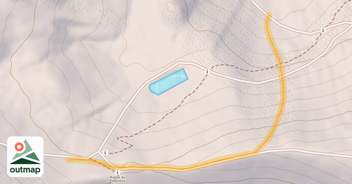 Map of Grande Rouge Hors Piste