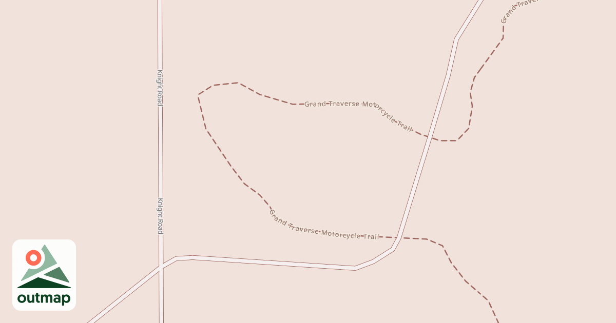 Map of Grand Traverse Motorcycle Trail