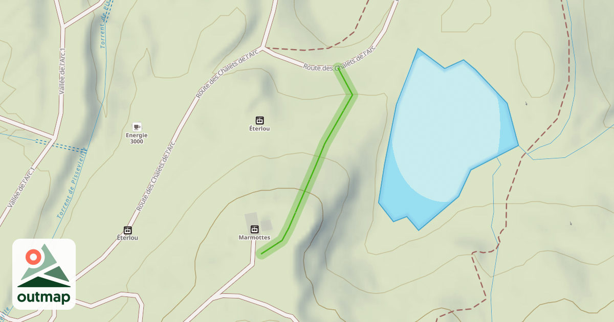 Map of Accès Arc 2000
