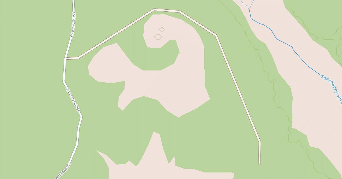 Map preview of USFS National Forest System Roads {782F61E5-0581-4D07-81C3-2CAA9D4EF222}