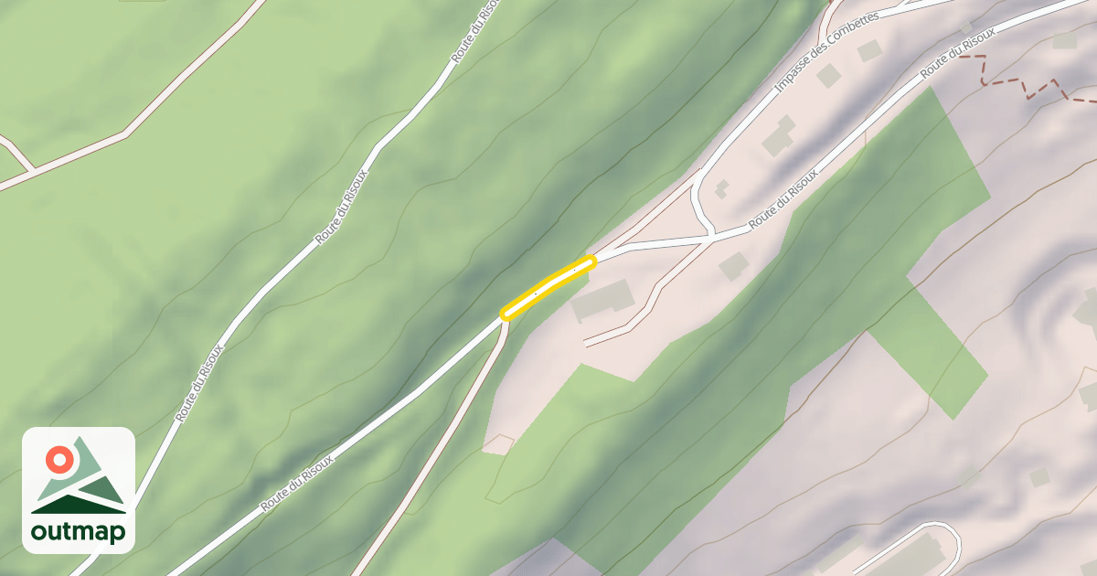 Map of Route du Risoux