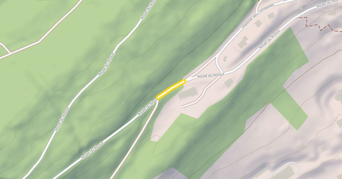 Map preview of Route du Risoux
