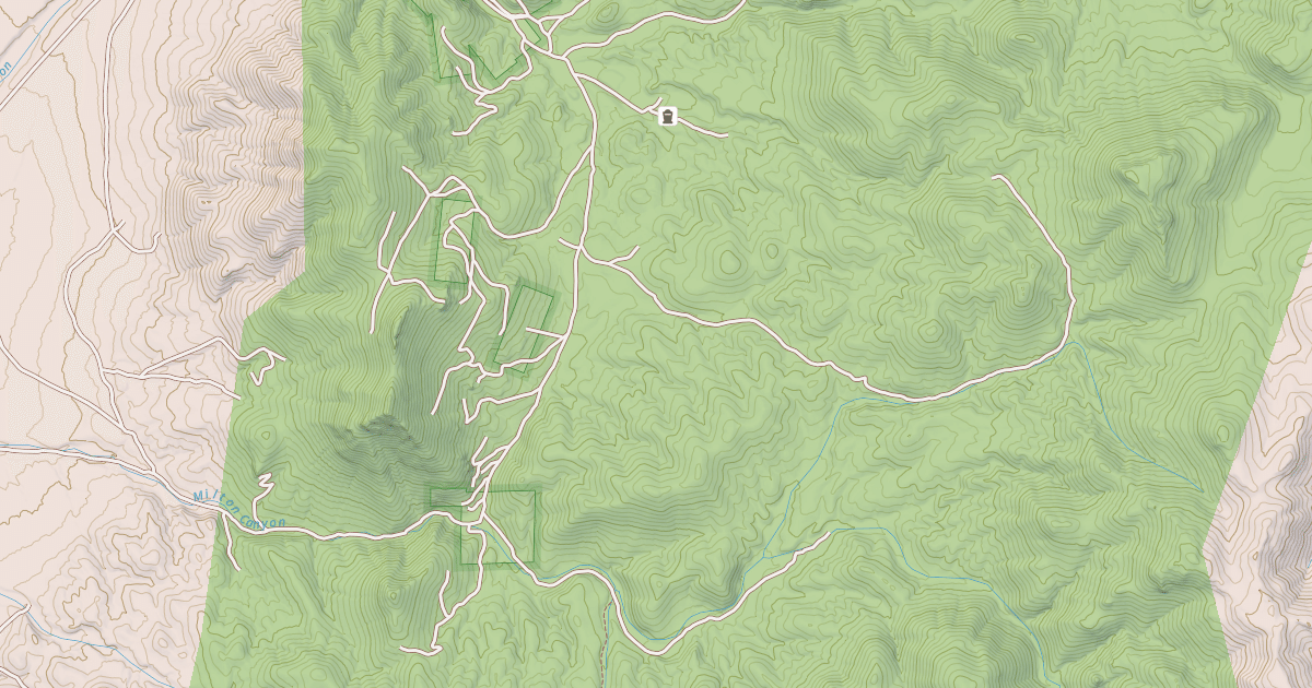 Map preview of MILTON CANYON