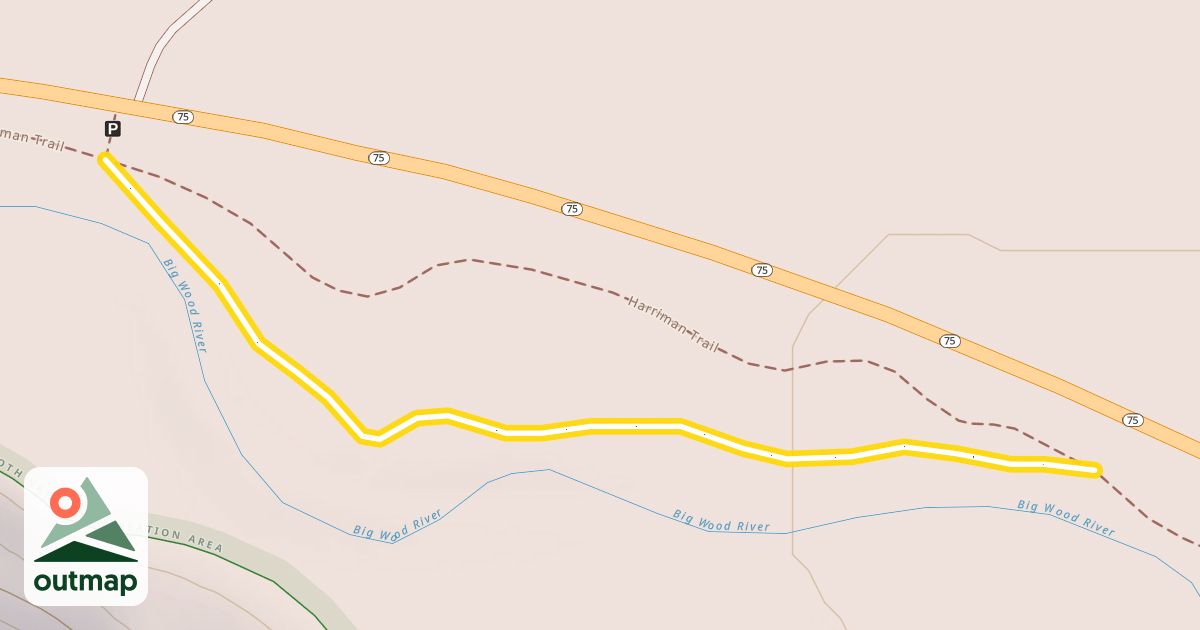 Map of Harriman Trail
