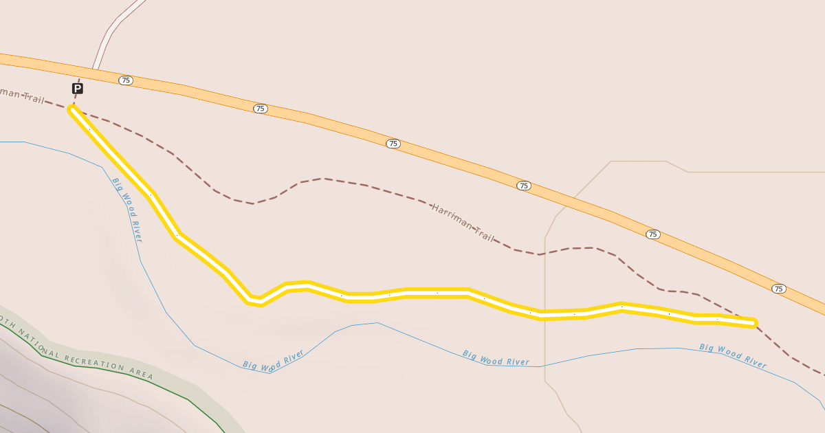 Map preview of Harriman Trail